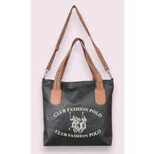 Club Fashion Polo Baskılı Günlük El ve Omuz Çantası
