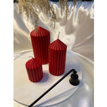 Lilly Candles Lily-Spt-019 Kırmızı Mum Seti