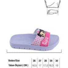 Gezer Little Princess Yazlık Kız Çocuk Pu Islak Zemine Uygun Rahat Taban Ev Bahçe Banyo Havuz Terlik