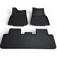 Li Parts Tesla Model Y Fit Kalıp Tpe 3D Havuzlu Premium Yeni Paspas Set 6'lı Set 4 mm Kalınlık Enjeksiyon Üretim