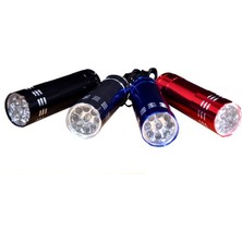 Colezium Süper Parlak 9 Ledli Metal Mini El Feneri