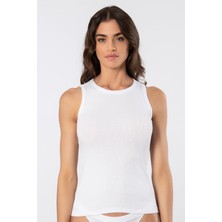 Türen Kadın Kalın Askılı Ribana Atlet 3407/BEYAZ