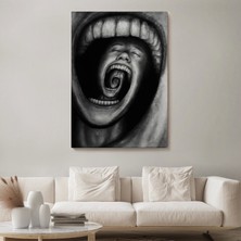 Marsilyan- Depresyon ve Ruh Sağlığı Sanatı Duvar Sanatı Kanvas TABLO-5223