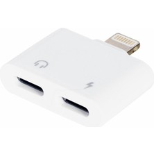 PM-18853 Iphone Şarj ve Kulaklik Çoklayici Çevi̇ri̇ci̇ Adaptör Lightning To 2 x Type-C