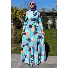Rabia Şamlı Gökkuşağı Elbise