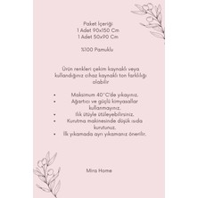 2 Parça  Pamuklu Banyo Havlu Seti Sultan Indigo