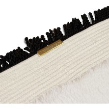 Klappe Design Kaymaz Taban Beyaz Hasır Jüt Banyo Paspası 70 cm  x 90 cm , Antre, Hol, Giriş Halısı
