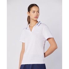 Elegance Polo Wmn Kadın Beyaz Regular Fit Polo Yaka Tişört