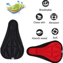 Ledong Shop A Siyah Stil Bisiklet Sele 3D Yumuşak Bisiklet Koltuk Kılıfı Mtb Dağ Bisikleti Kalın Sünger Ped Açık Nefes Alabilen Yastık cm 4 Renkler (Yurt Dışından)