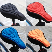 Ledong Shop A Mavi Stil Mtb Dağ Bisikleti Bisiklet Sürme Kalın Ekstra Rahat Ultra Yumuşak Silikon 3D Jel Ped Yastık Kapak Bisiklet Sele Koltuk 4 Renk (Yurt Dışından)