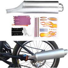 Ledong Shop A Bisiklet Turbo Boru Egzoz Sistemi Bisiklet Konuşan Yaylı Ses Yapıcı (Yurt Dışından)