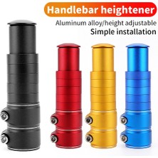 Ledong Shop A 124MM Kırmızı Stil Bisiklet Direksiyon Uzatma Aparatı Mtb Bisiklet Çatalı Yükseltici Adaptör Bisiklet Parçaları Aksesuarları (Yurt Dışından)