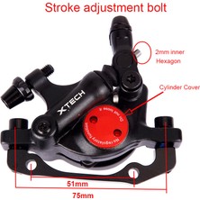 Ledong Shop A Mor Arka Stil Xtech Mtb Hattı Çekme Yağ Basınçlı Kaliper Hidrolik Disk Fren HB100 Ön Arka T Scooter Bisiklet Parçaları (Yurt Dışından)