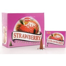 Strawberry Aromalı Konik Tütsü