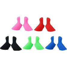 Ledong Shop A Mavi Stil Sensah Hız Için Yol Bisikleti Vites Fren Kolu Kapakları Bisiklet Silikon Tutucu Silika Jel Fren Kolu Kapakları (Yurt Dışından)