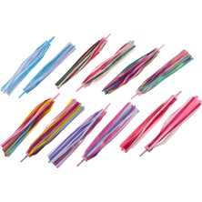 Ledong Shop A Renkli Stil 2 Adet Bisiklet Direksiyon Flama Renkli Püskül Çocuklar Için Hediye Kız Erkek Süsü Bisiklet Dekor Şerit Püskül Kız Çocuklar Için Hediye (Yurt Dışından)