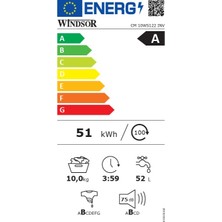 Windsor CM 10WS122 INV A Enerji Sınıfı  10 kg 1200 Devir Inverter Çamaşır Makinesi