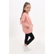 Toontoy Kız Çocuk Nakışlı Taytlı Takım