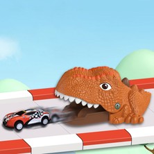 Mom Chooses Baby Favorite JJ910 Basın Fırlatma Dinozor Geri Çekin Araba Dinozor Hayvan Mancınık Fırlatıcı Çocuk Oyuncak-Yeşil (Yurt Dışından)