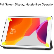 Dgplz Store iPad 10.2 Için Custer Texture Deri Kılıf (Yurt Dışından)
