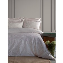 Cıft Kısılık Elegance Baskılı Saten Nevresım Takımı Franny Beıge  - Nevresım