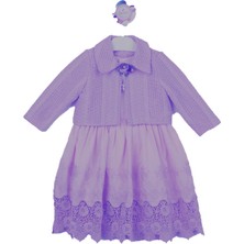 Kız Çocuk Elbise Ceketli