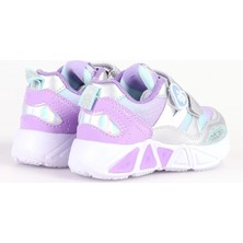 Beppi Işıklı Kız Çocuk Sneaker Gri-Lila
