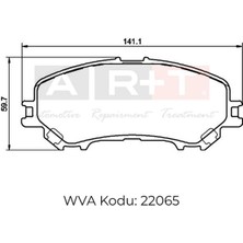 Art Balata Nissan Qashqai (14-) X-Trail (13-) Renault Kadjar (15-) Koleos Iı (16-) Ön