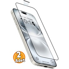 Etiget Apple iPhone 16e Tam Kaplayan Anti-Static Esd Cam Ekran Koruyucu 6d Glass (2 Adet)