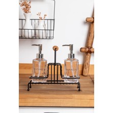 Cremma 2'li Standlı Sıvı Sabunluk Siyah