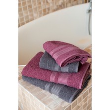 Eıfın Carven Yusyumuşak 4'lü Banyo Havlu Seti Hamam Takımı Çeyiz Seti