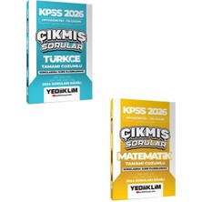 Yediiklim Yayınları KPSS 2024 Ortaöğretim Ön Lisans Matematik ve Türkçe Konularına Göre Çıkmış Sorular Seti
