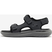 Skechers Bounder 2.0 Sandal - Thutton Erkek Gri Sandalet 232893 Char