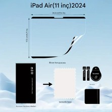 Gökmer Apple iPad Air 6 11 Inç 2024 Uyumlu Çıkarılabilir Manyetik Kağıt Ekran Koruyucu Sınırsız Kullanım