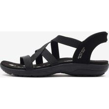 Skechers Reggae Slim - Stretch Flex Kadın Siyah Sandalet 163460 Bbk
