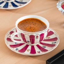 Perotti  16858 Balat 6 Kişilik 12 Parça Porselen Kahve Fincan Takımı Aeti