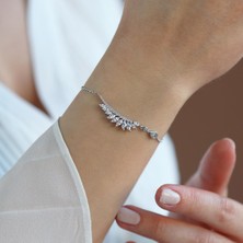 Necati Gün Mekik Modeli Gümüş Asansörlü Bileklik