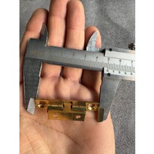 MYK Hediye ve Sanat Atölyesi Sarı Metal Bilyalı Çıt Çıt - 50 mm | Ayarlanabilir Sertlik  Pvc Sineklik, Mobilya, Dolap Kapak Tutucu, Hobi Sandık Kilidi