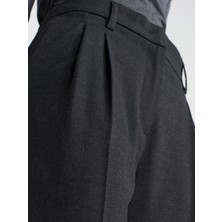 71581 Dilvin Kıvrık Paçalı Dümdüz Fit Pantolon