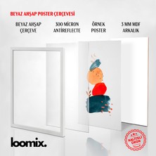 Loomix Ahşap Çerçeveli 3 Lü Soyut Tablo Home Ev Dekor 13x18