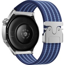Five-E Xiaomi Amazfit Pace Naylon Kumaş Dokulu Hasır Örgülü Metal Tokalı Kordon