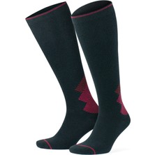 Gowith Yünlü Havlulu Dikişsiz Renkli Diz Boyu 15-20 mm Hg Basınçlı Kompresyon Çorap 3591