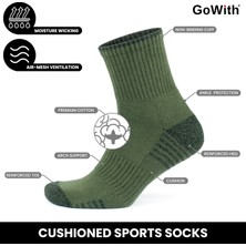 Gowith Penye Pamuklu Taban Altı Havlulu Spor Çorabı 3502