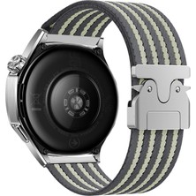 Five-E Huawei Honor Magic 2 46MM Naylon Kumaş Dokulu Hasır Örgülü Metal Tokalı Kordon