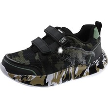 Beppi Işıklı Dinazor Sneaker Siyah-Haki