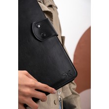 Dk Leather Kahverengi Pu Deri Laptop Macbook Laptop Organizeri 13, 13.3, 13.6 Inch M1 M2 M3 Laptop Pro Air Organizer Kılıf Evrak Çantası