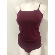 Trend Dress Kadın Pamuklu Likralı Ip Askı Atlet Yüksek Bel Külot Takım(3lü Pkt)