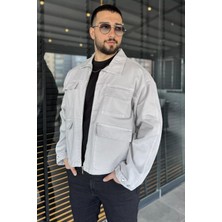 Mishar İtalia Erkek Ön Fermuarlı Oversize Ceket