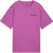 Puma Wardrobe Ess Floral Pack Relaxed Graphic Tee Kadın T-Shirt
