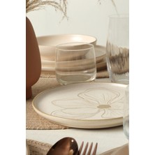 Keramika Taupe Bloom Nordıc Yemek Takımı 24 Parça 6 Kişilik 22519-20-28-29